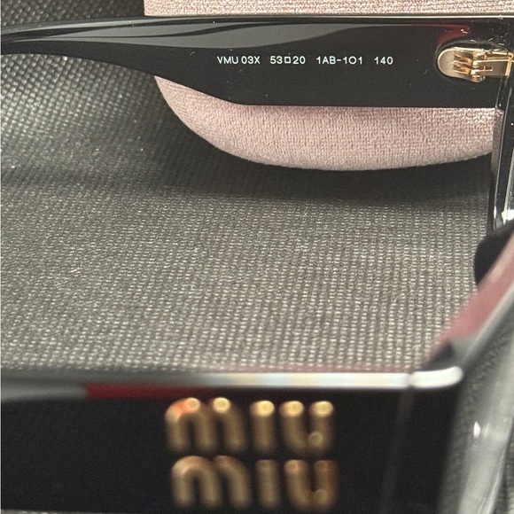 MIU MIU BNIB AUTHENTIC EYEWEAR VMU 03X 53020 1AB-101 140 - Picture 6 of 10